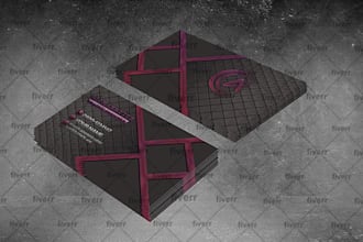 do professional luxury business card and logo design