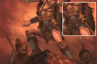 create epic character art or concept character