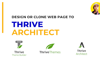 design, clone, and customize websites into thrive architect and thrive theme