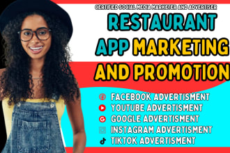 restaurant app promotion restaurant app marketing facebook ad google youtube ads