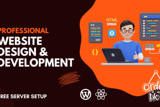 design and develop a business website for you