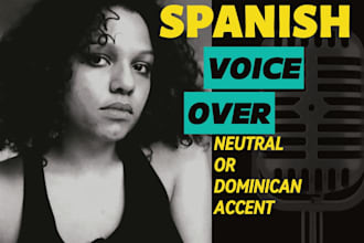 record a female spanish voice over