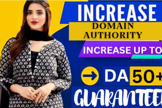 moz da, increase da, domain authority with SEO backlinks