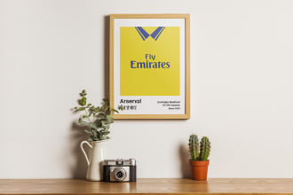 make awesome jersey design for wall decoration