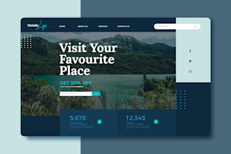 create a responsive website or landing page width react