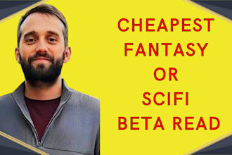 beta read your fantasy or scifi novel for the lowest price on fiverr