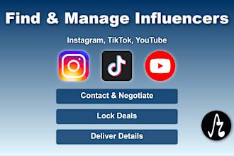 find, contact, and confirm instagram tiktok influencers