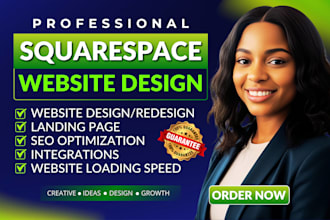 build custom squarespace website, squarespace website design, redesign
