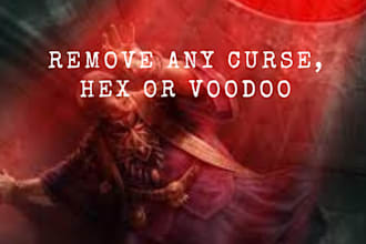remove curses, black magic, negative energy and restore harmony with peace