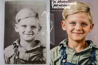 enhance, coloring, manipulation your old photo