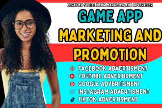 game app promotion game app marketing facebook ads google ads youtube ads