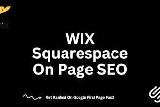 do website SEO optimization on wix, squarespace for you