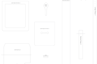 draft digital patterns for the bag panels