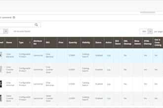 listing products in magento