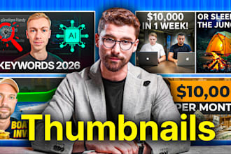 create amazing thumbnails like iman gadzhi style