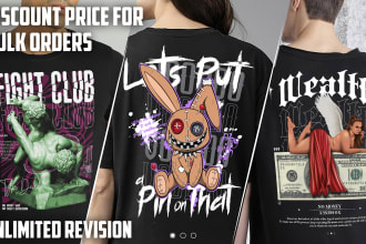 draw graphic t shirt design streetwear for clothing brand