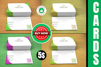 create professional business card luxury design with logo print ready stationery