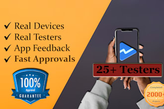 provide 20 active testers for your google play closed testing for 2 week
