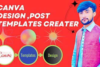 create custom canva designs for social media, presentations and branding