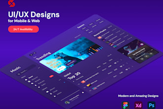 create modern, user friendly web app UI UX with figma