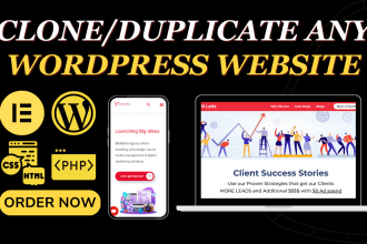 redesign copy clone or duplicate any wordpress website
