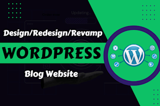 design wordpress business websites or blog websites with elementor pro