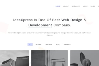 develop a responsive static website