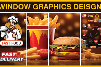 create a banner design for your shopfront and window graphics