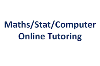 tutor you maths and statistics