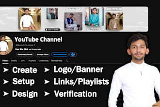 create, design and setup your youtube channel professionally