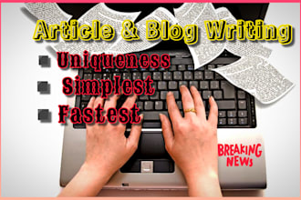 write a informative article and blog posts for you