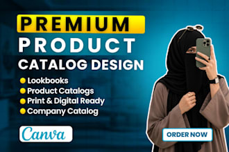 design modern product catalog for your business