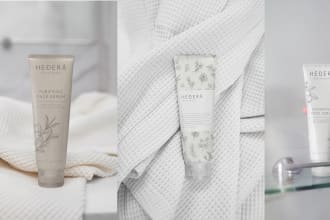premium feminine skin care cosmetic product packaging and label design