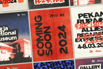 make eyecatching poster for your event, music, concert, etc