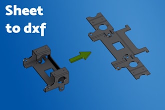 unfold sheet metal models and make a dxf ready for lasercut
