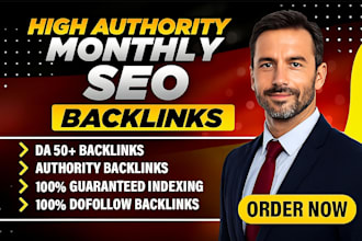 do monthly off page SEO services with white hat dofollow backlinks