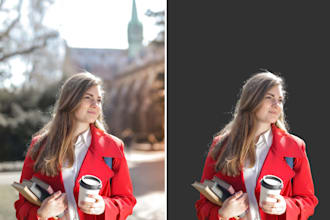 do background removal, face swap, retouching and photoshop editing 1 hour