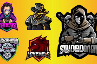 design mascot gaming logo for your channel