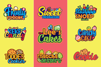 design ice cream, chocolate, sweets, treat, freeze dried candy logo