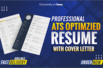 provide professional ats friendly tech resume executive CV and cover letter