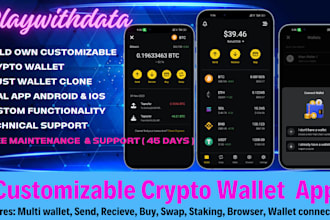 develop a crypto wallet mobile app for android and ios