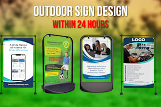 do eco swinger pavement sign, sign board and signage design