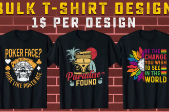 do custom clothing graphics design for bulk t shirt  for MBA