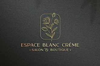 give professional cosmetic makeup beauty salon and hair salon logo