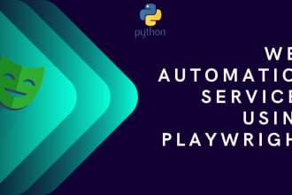 do web automation using playwright and python