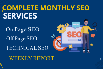 provide complete monthly seo services