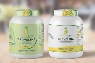 design impressive product labels, pouches with editable canva files