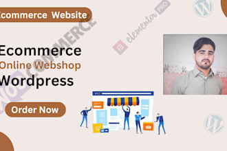 design wordpress ecommerce website using woocommerce, online webshop