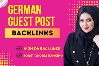 do german backlinks  with high authority guest post
