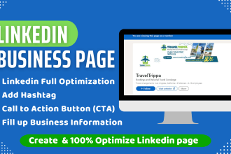 create linkedin page optimization, business page setup